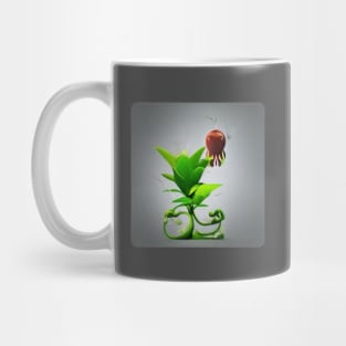 A.I. Generated Alien Plant with Pollinator Mug